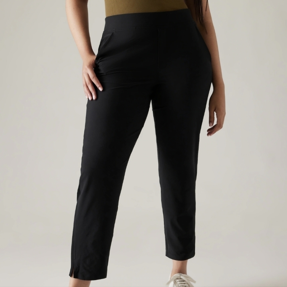 Athleta Brooklyn Ankle Pant Black Women's 12
